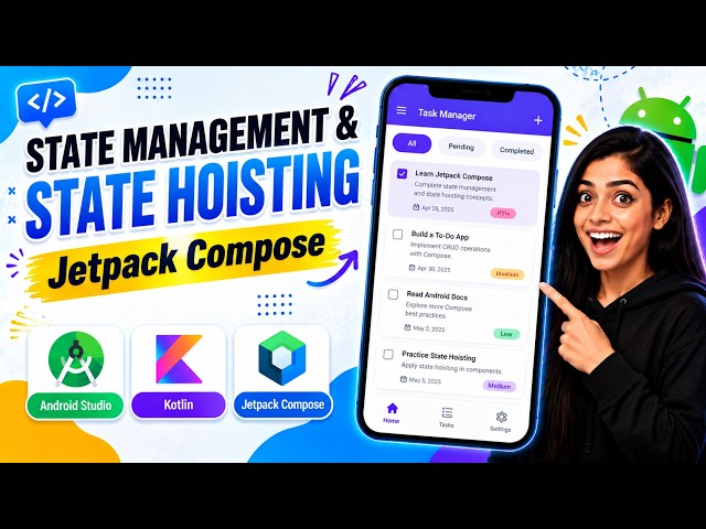 Jetpack Compose State Management & State Hoisting 🚀 | Android Tutorial in Hindi