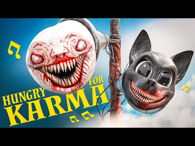 Hungry for Karma - Cartoon Cat, Choo Choo Charles & Siren Head (official song)