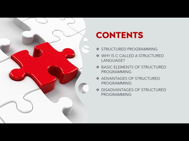 Structured programming | Basic elements of structured programming |  C programming language concepts