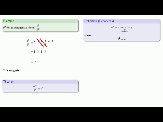 Operations With Exponents