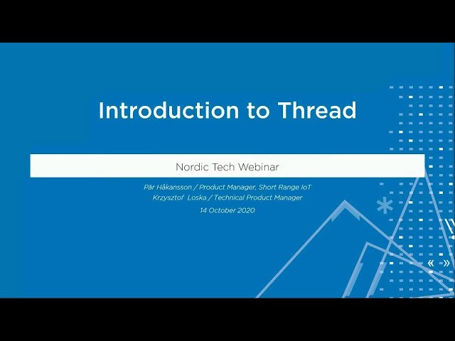 Introduction to Thread networking protocol