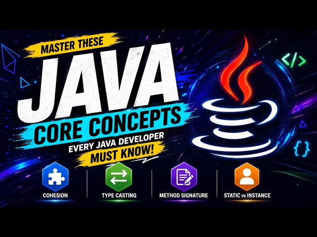 Java Cohesion, Type Casting, Method Signature & Static vs Instance Explained
