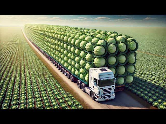 How farmers grow and harvest cabbage: Modern agriculture