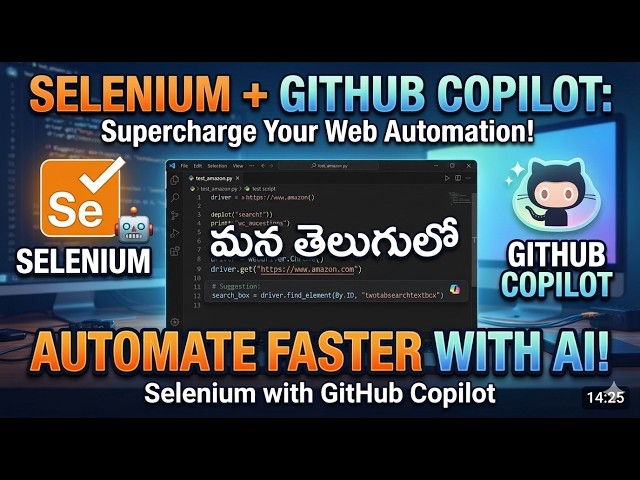 Selenium Automation using GitHub Copilot (AI)