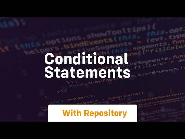conditional statements