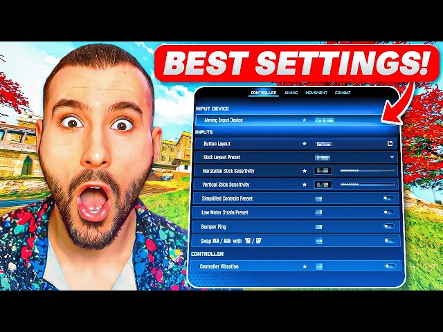 the *NEW* BEST SETTINGS in REBIRTH ISLAND! 🎮 (Best Controller Settings)