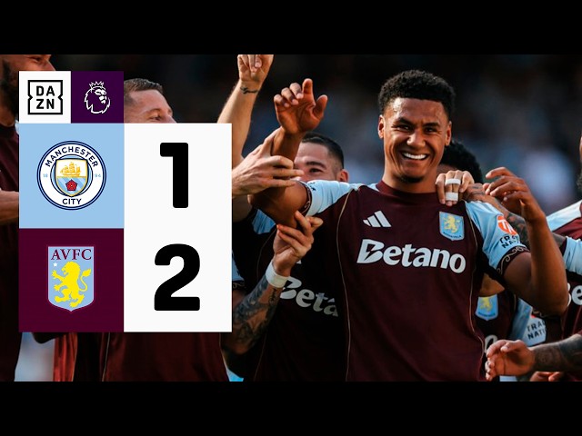 Manchester City vs Aston Villa (1-2) | Summary and goals | Premier League Highlights