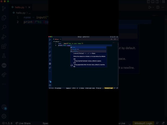 how to collect user input in python