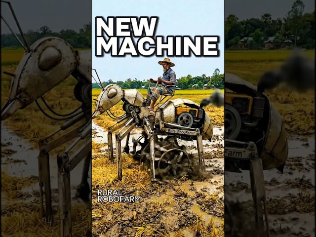 Ant Style Plowing Machine 🐜 | Experimental Handmade Prototype Farm Tool #entertainment #ytshorts