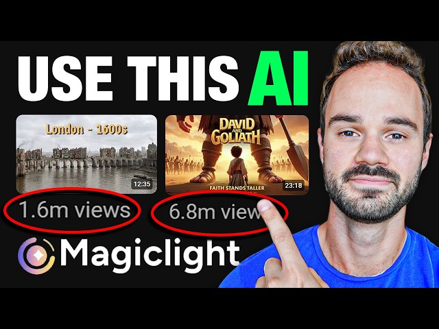 I TRIED Making a Faceless YouTube Channel (Magiclight AI Tutorial!)