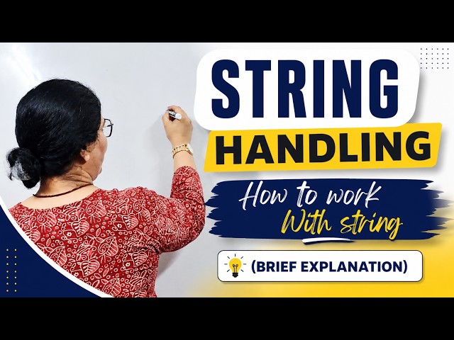 Java String Handling .How to work with Strings in Java.(Brief explanation) @Java-withShivani 