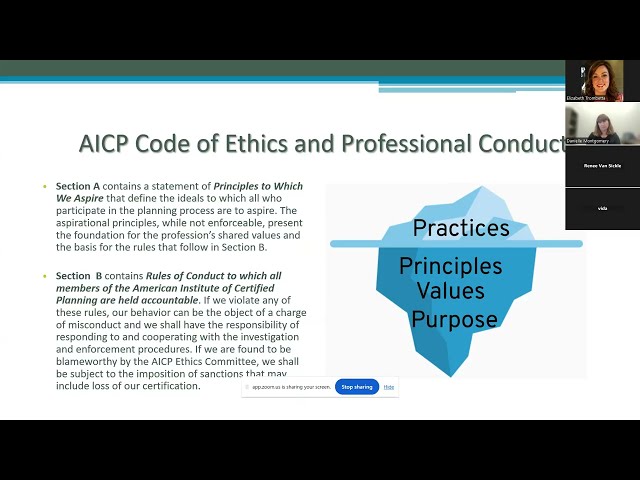 Ethics AICP Exam Review 2026