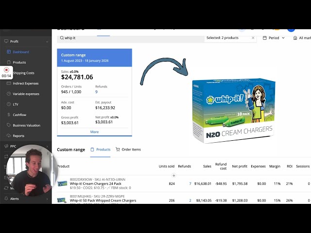 selling $24k of whip cream chargers (was it worth it?)