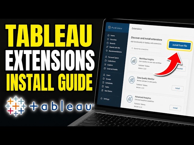 How to install Tableau extensions for workflow insights - Easy Tutorial