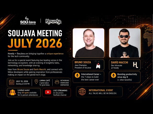 SouJava Meeting with Howdy - July 2026