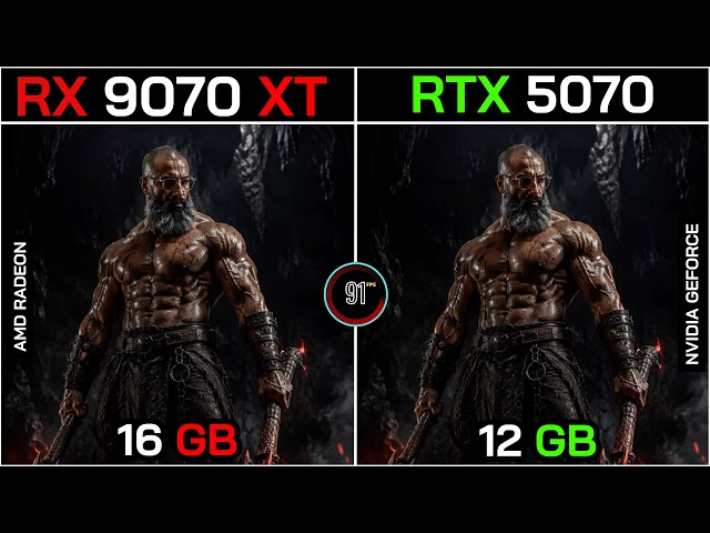 RX 9070 XT VS RTX 5070+ Ryzen™ 7 9800X3D : TEST IN 20 GAMES