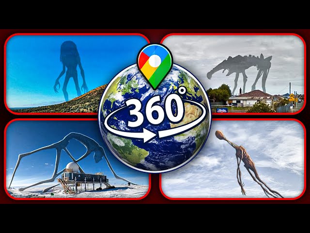 TOP 4: SCARY Giant Monsters Found on Google Earth — VR 360°