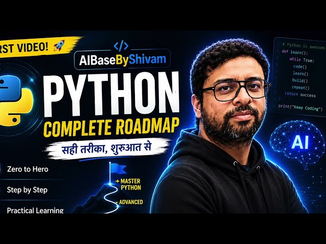 Learn Python from Scratch | Lesson 1 | Hindi | Python Basics with Simple Examples