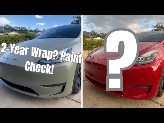 Does Wrap Really Protect Your Paint? Tesla Model Y Front-End Reveal