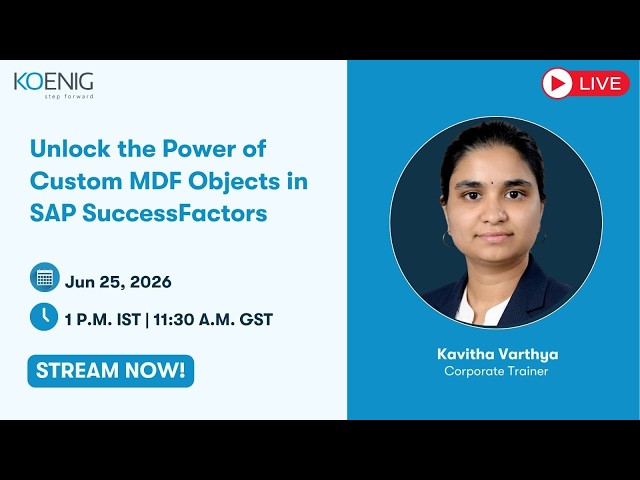 Unlock the Power of Custom MDF Objects in SAP SuccessFactors