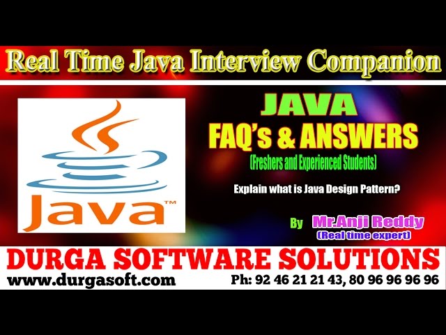 Java Interview Companion||Java || Explain what is Java Design Pattern?