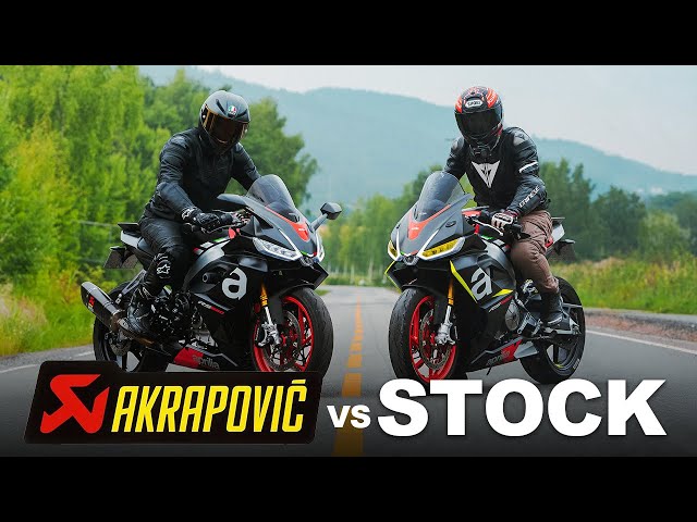Akrapovic Race vs. Stock Exhaust - Aprilia RS660