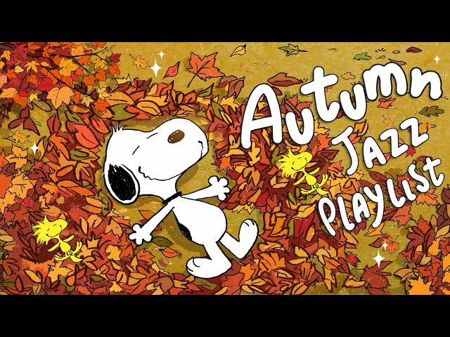 Fall into Autumn Jazz with Snoopy 🍁✨| Relaxing Jazz for Morning Study, Work & Peaceful Moments