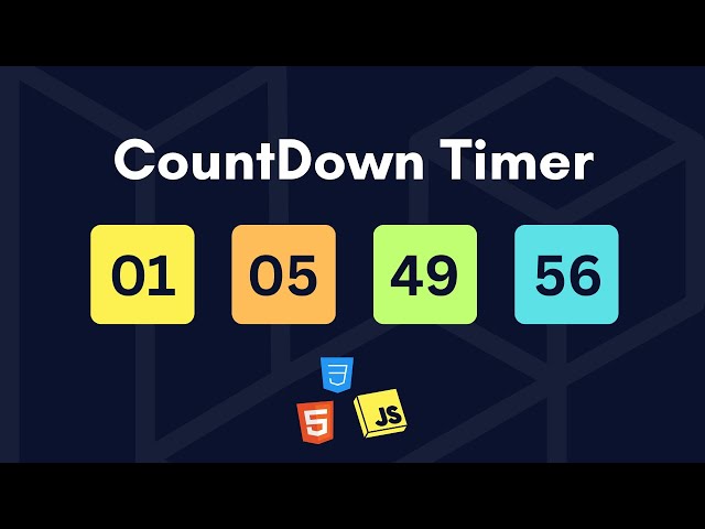 Easy JavaScript Countdown Timer Project | Bangla Tutorial