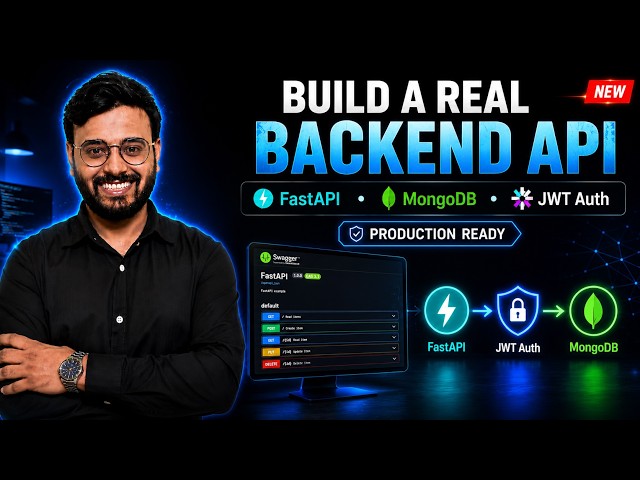 🔥 Python Developer Series #10 | Production-Ready Backend API | FastAPI + MongoDB + JWT | Learn LIVE
