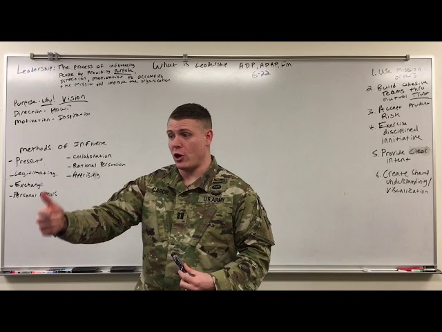 Army Leader Development - 2 “What is Leadership?”