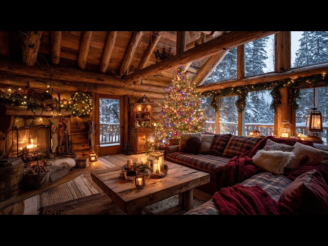 Cozy Christmas Cabin Lo-fi Chill Beats ❄️ Soft Cute Study Music for Focus & Warm Finals Week Nights