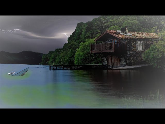 LOONS And Thunderstorm - Loon Calls For Relaxing; *No Music*