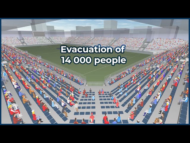 Simulation of a stadium evacuation