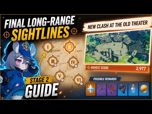 Final Long-Range Sightlines Stage 2 Guide  Easy Full Walkthrough #genshinimpact