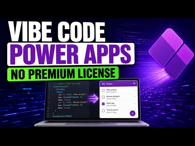 How to Vibe Code Power Apps without a Premium License