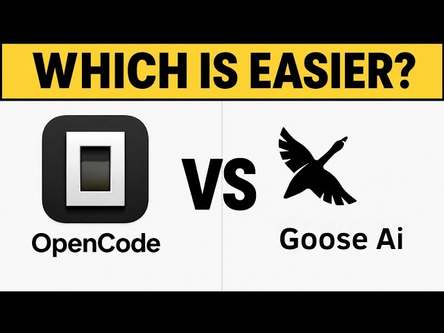 OpenCode vs Goose AI for Coding – Which Agent Is Easier to Use?