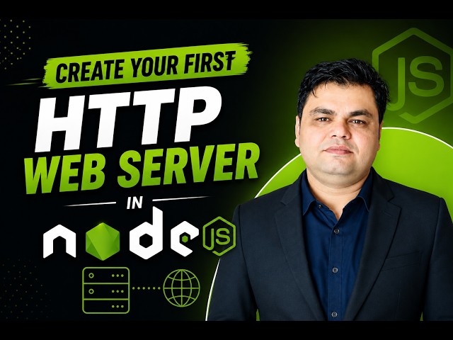 Part-21 || Create Your First HTTP Server in Node.js #webserver #http #module #nodejs .#clientserver