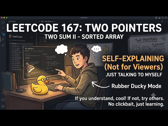 LeetCode Problem 167 | Two Pointer Pattern | Rubber Ducky Method