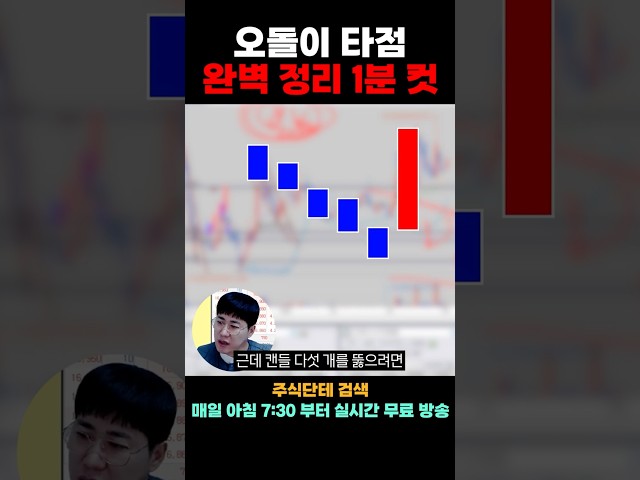 👀20년차 주식 고수의 오돌이 타점에 대한 모든 것