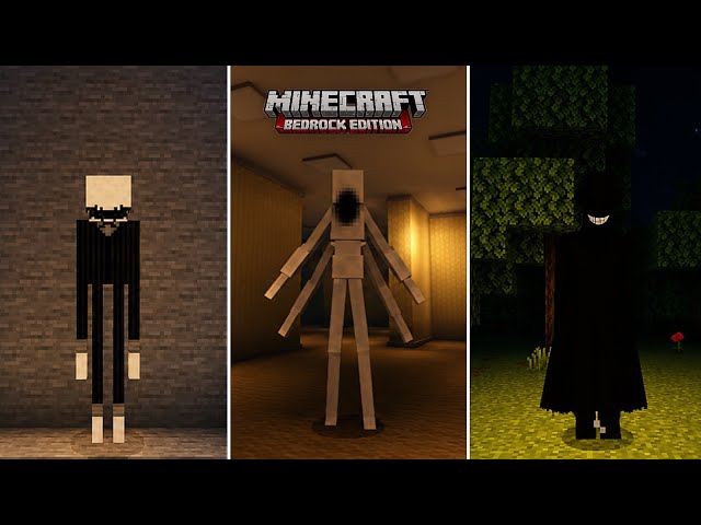 Top 10 Minecraft Horror Mods For BEDROCK/POCKET EDITION | Minecraft Horror Mods For Pocket Edition