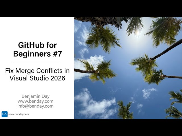 GitHub for Beginners #7: How to Fix Merge Conflicts in Visual Studio 2026