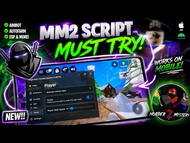 Murder Mystery 2 Script - MM2 Script Mobile (iOS/Android) | No Key Roblox Script 2026