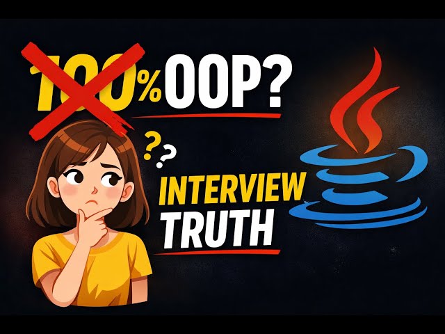 99% Java Developers Get This Wrong ❌ | Java Is NOT 100% Object-Oriented