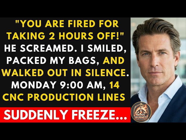Fired for Taking Two Hours Off to Visit Dying Father, I Revoked the CNC Code Running a Plant