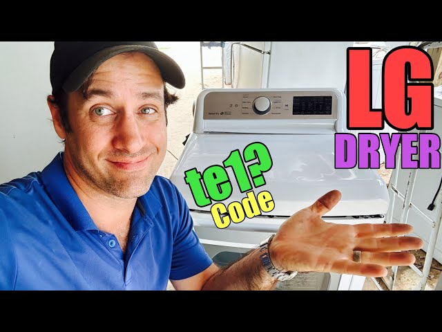 Is Your LG Dryer Showing TE1? Don't Replace The Thermistor Yet! Check it First