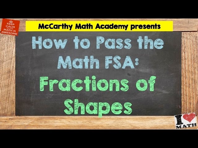 How to Pass the Math FSA - Fractions of Shapes (3rd)