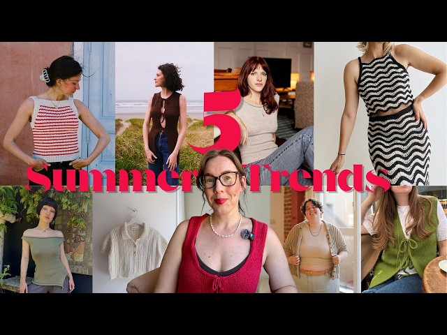 5 Trendy Design Elements: Squiggles & Lace, Lightweight Polos, Tie Vests, Striped Tanks & More!