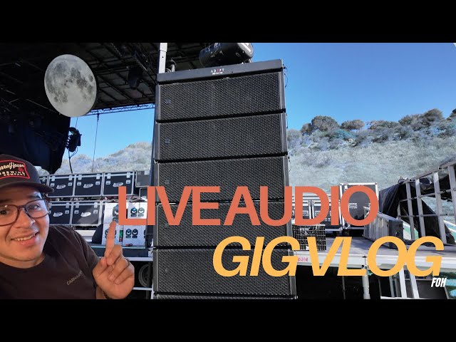 Live Audio Engineer Gig Vlog - A Day In The Life of a Freelance Audio Engineer #10