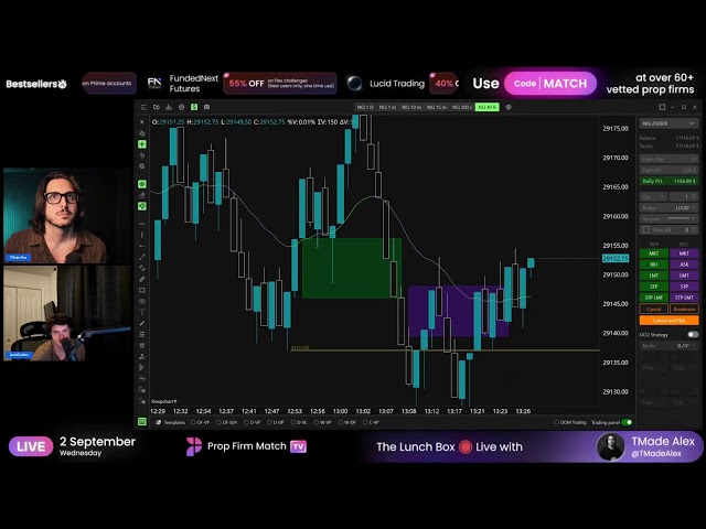 Live Futures Trading | London & New York Session | Prop Firm Match TV | 02/09/2026