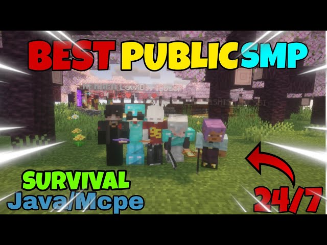 Best Minecraft Public Survival Smp Server | Java/Mcpe 24/7 Best Public SMP for Minecraft Survival